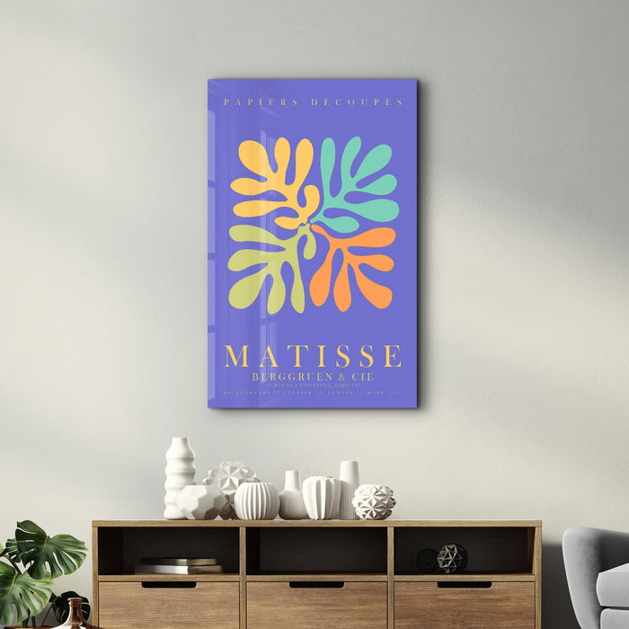 Wallity Pintura Decorativa de Vidrio Templado Multicolor 35 x 55 cm